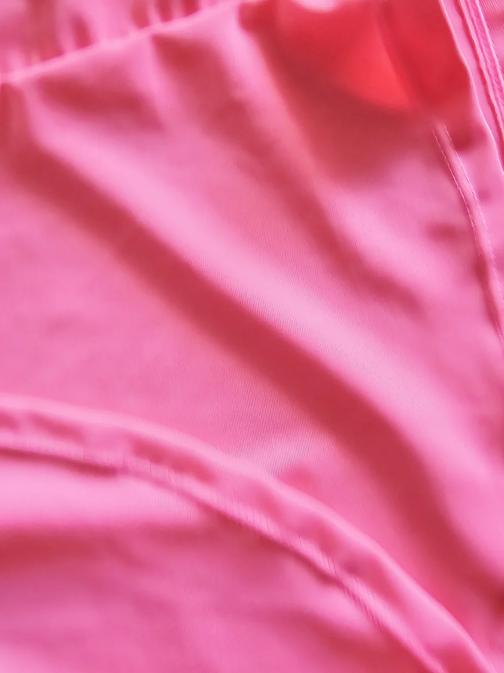 Girls Neon Pink Striped Tankini with Solid Neon Pink Swim Skirt
